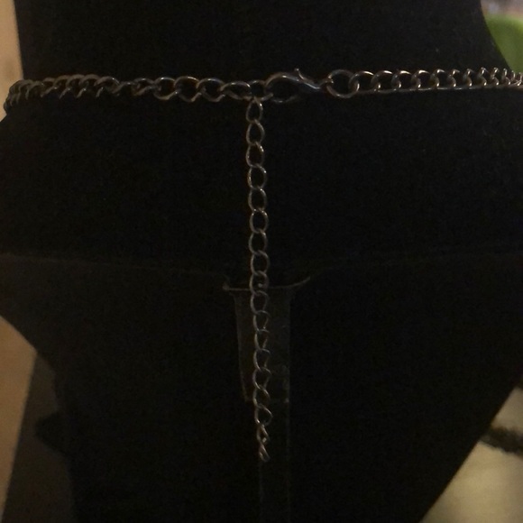 Ladies Yellow Necklace w/Rhinestones - Picture 3 of 4